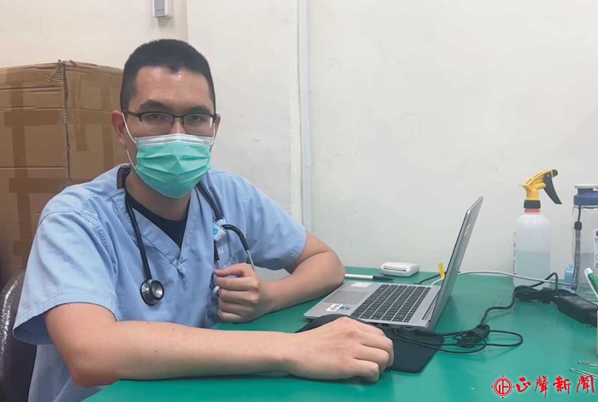  陳顥仁醫師表示，穩定病患症狀後，隨即119協助送至急診室進一步治療。(記者梁添義攝)-正聲新聞