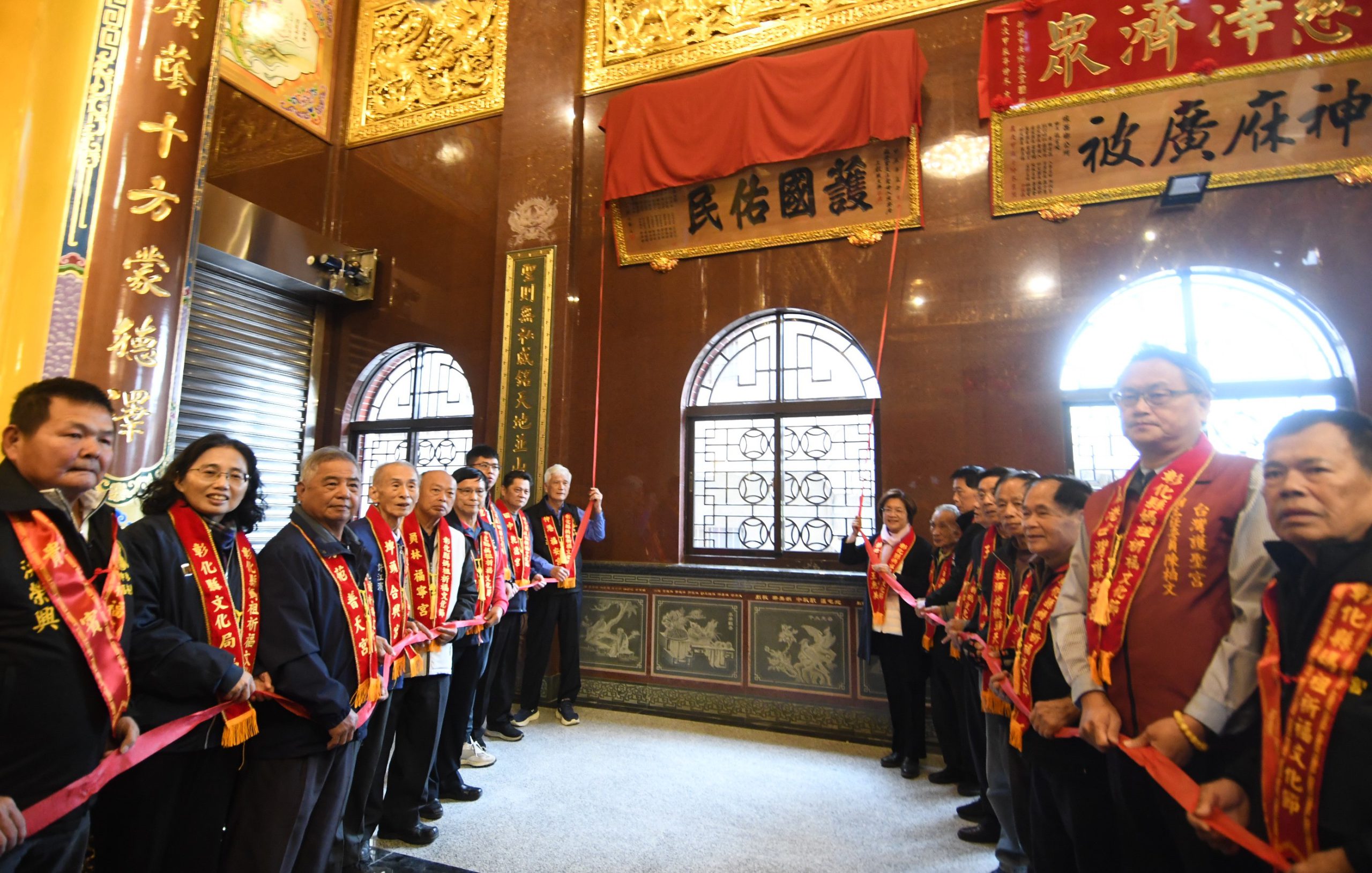 伸港福安宮浴火重生聖母殿重建慶成入火安座三獻醮 12/20-22為期三天 縣長與12間友宮贈匾