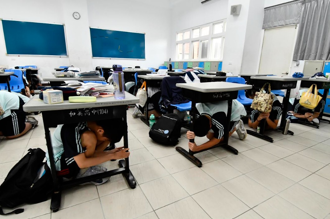 國家防災日 彰化縣等各地辦理大規模地震避難掩護演練